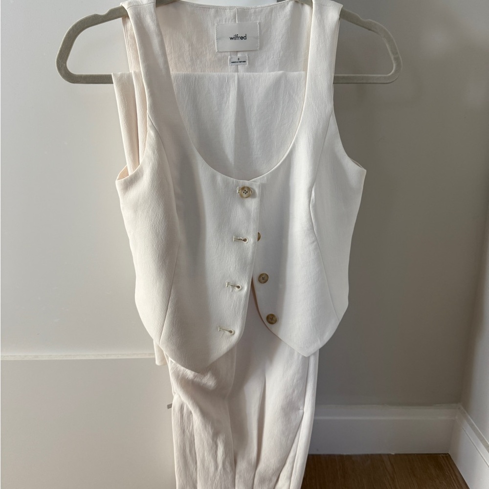 Wilfred Cream Effortless Pant Set